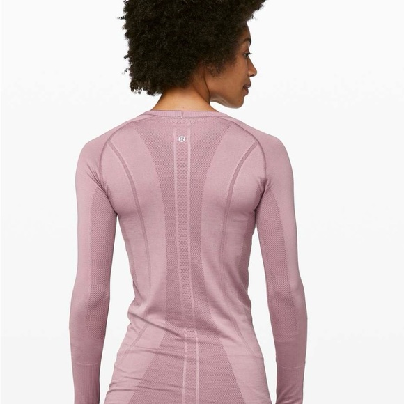 Lululemon Swiftly Tech Long Sleeve Antique Pink Athletic Top - Picture 2 of 4